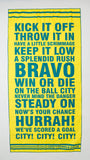 Norwich On The Ball City Microfibre beach towel Yellow